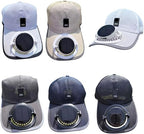 Solar Fan Cap with Rechargeable Battery
