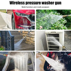 High Pressure Washer Gun | Cordless Car & Solar Home Cleaner