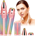 2‑in‑1 Electric Eyebrow Trimmer & Facial Hair Remover for Women - Compact & Rechargeable