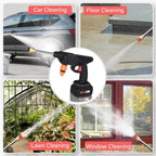 High Pressure Washer Gun | Cordless Car & Solar Home Cleaner