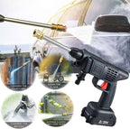 High Pressure Washer Gun | Cordless Car & Solar Home Cleaner