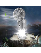 3 IN 1 PORTABLE SOLAR LATERN + FAN + POWER BANK