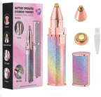 2‑in‑1 Electric Eyebrow Trimmer & Facial Hair Remover for Women - Compact & Rechargeable